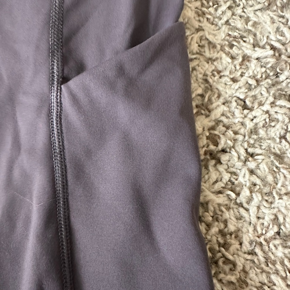 ADODOS Gray High Waisted Biker Shorts | Compression Yoga Gym Athleisure Shorts - Picture 5 of 5
